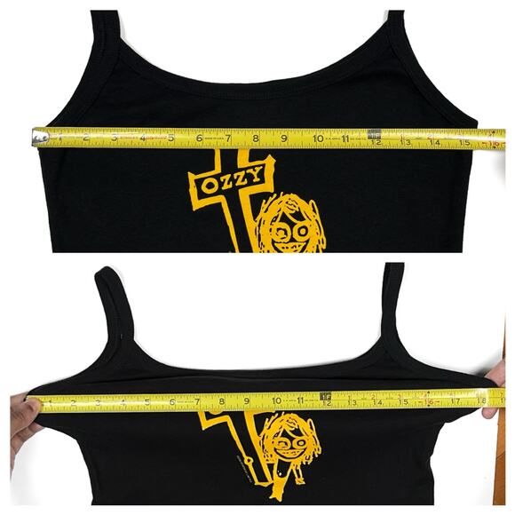 Vintage 2000 Womens Ozzy Osbourne Cross Tank Top Cami Y2K Black Sabbath Camisole - Picture 7 of 11